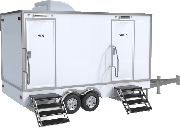 high end luxury trailer porta potty